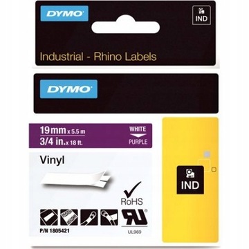 DYMO RHINO Taśma winylowa 1805421 19mm fioletowa