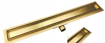 ODPŁYW LINIOWY ZŁOTY GOLD DWUSTRONNY 70 cm