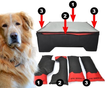Dog House лежак для собак с именем XL 115x95 разные цвета
