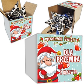 PUDEŁKO z KRÓWKAMI ŚWIĘTA MIKOŁAJKI SZKOŁA IMIĘ