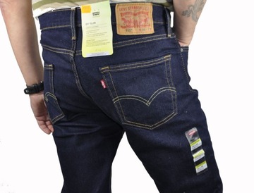 JEANSY SPODNIE LEVIS 511-1042 GRANATOWE W33 L32 PAS 88