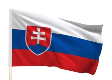 Słowacja Flaga 150x90 cm Flagi Słowacji Slovakia - TUNEL na kij