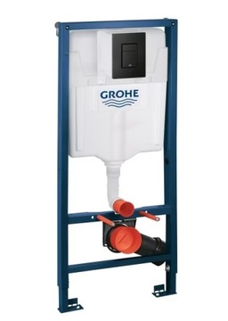 GROHE унитаз скрытого монтажа с кнопкой-чашей MATT BLACK SOLIDO RAPID BL