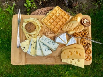 БАМБУКОВАЯ ДОСКА ДЛЯ ЗАКУСОК, СЫРА И СНЕКОВ