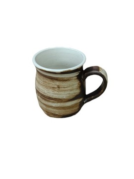 Kubek Bogucki kamionka 350 ml retro brąz