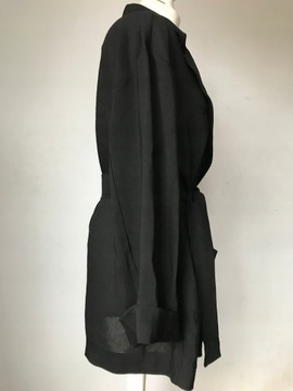 MASSIMO DUTTI - piękna -LNIANA- wiązana -KOSZULA- L (40) -