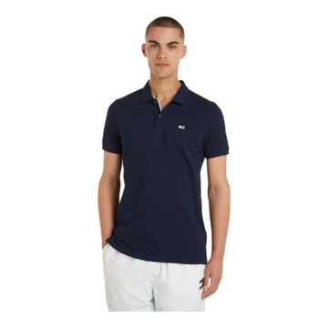 TOMMY HILFIGER MĘSKA KOSZULKA POLO TJM SLIM PLACKET POLO EXT GRANATOWA r.XL