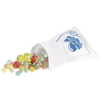 GOKI szklane kulki 50x Dunie w woreczku marmurki marbles