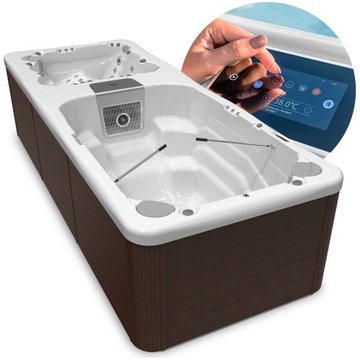 BASEN OGRODOWY Jacuzzi SPA Wanna WELLIS Rio Grande Turbine 6m Chromoterapia