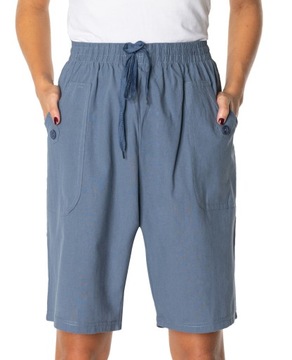 Cienkie Krótkie Spodnie Plażowe Damskie 8312-3 XL