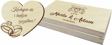 Копилка СВАДЕБНЫЙ ПОДАРОК ​​Свадебная гравировка ПОЖЕЛАНИЯ плюс БЕСПЛАТНО