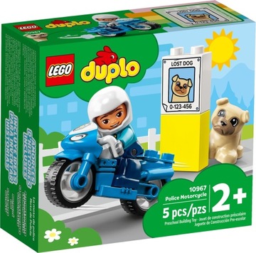 LEGO DUPLO 10967 Полицейский мотоцикл Автомобильная полиция