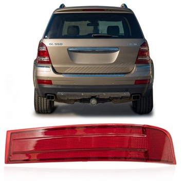 MERCEDES GL X164 2006-2009 PRAWY ODBLASK LAMPA TYLNEGO ZDERZAKA A1648201274