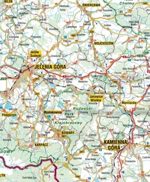 АДМИНИСТРАТИВНАЯ ДОРОЖНАЯ КАРТА НИЖНЕЙ СИЛЕЗИИ ГАЛИЛЕОС