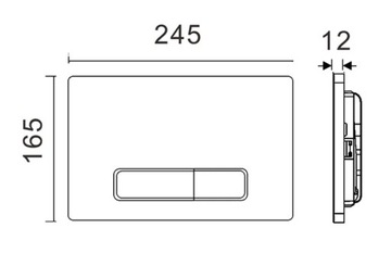 КНОПКА СЛИВА ДЛЯ УНИТАЗА MOHA МАТОВЫЙ ХРОМ ДЛЯ GEBERIT UP100 BASIC DUOFIX FRAME