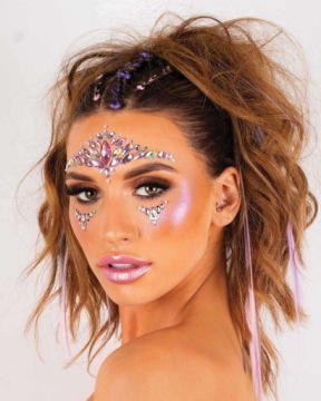 3D НАКЛЕЙКИ НА ЛИЦО САМОКЛЕЯЩИЕСЯ КРИСТАЛЛЫ YT17