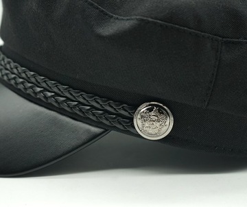 КЕПКА BATCH, ЧЕРНАЯ, ПУ КОЖА, ОСЕННИЕ ДЖИНСЫ