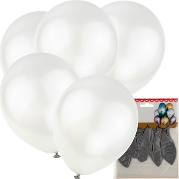 BALONY METALICZNE 5SZT SZARE CHROMOWANE URODZINY