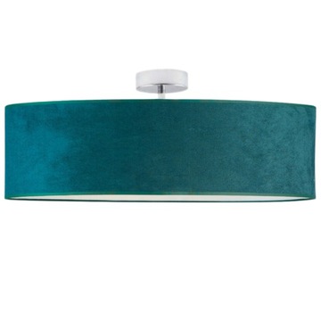 Lampa plafon żyrandol sufitowa LED E27 ABAŻUR WELUR do salonu 60cm