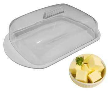 MASELNICZKA MASELNICA POJEMNIK NA MASŁO BIAŁA