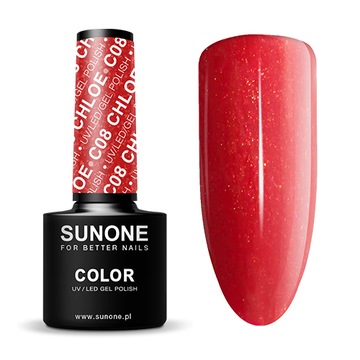 SUNONE CZERWONY LAKIER HYBRYDOWY DO PAZNOKCI C08 CHLOE OUTLET