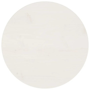 Blat okrągły sosnowy 50x2,5cm biały