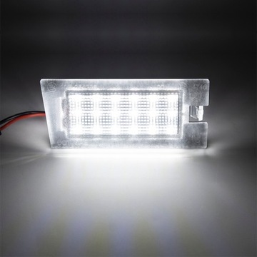 2 KS. PRO JEEP CHEROKEE 2014-UP BÍLÉ OSVĚTLENÍ TABULKY SPZ LED