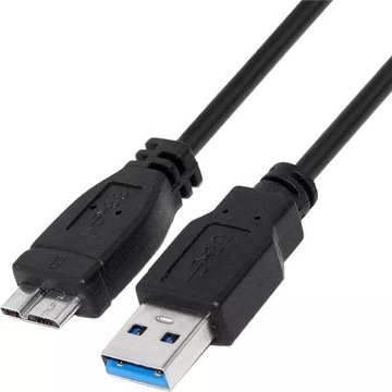 KABEL PRZEWÓD USB 3.0 A-B MICROUSB B DO DYSKU 1.5m