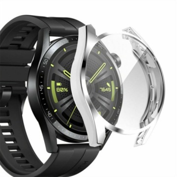 СИЛИКОНОВЫЙ МЕТАЛЛИЧЕСКИЙ КОРПУС ДЛЯ ЧАСОВ HUAWEI GT3 GT 3 46 мм