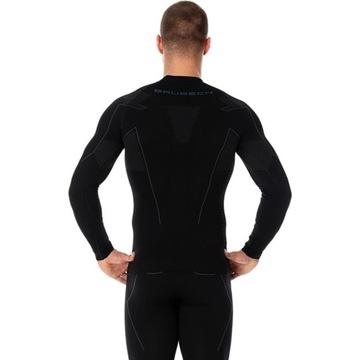 Черная термоактивная мотоциклетная футболка Brubeck XL