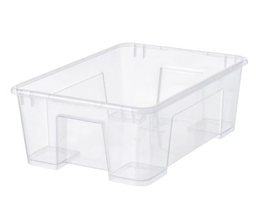 IKEA SAMLA | Pojemnik - przezroczysty | 39x28x14 cm / 11 l