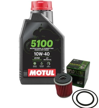 YAMAHA YZF-R 125 Olej MOTUL 5100 Filtr uszczelka