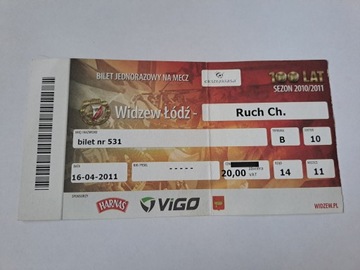 WIDZEW ŁÓDŹ - RUCH CHORZÓW 16-04-2011