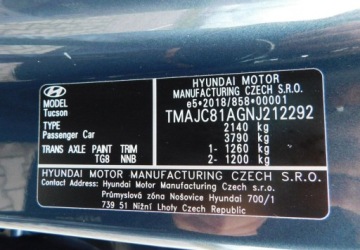 Hyundai Tucson IV SUV 1.6 CRDI 48V 136KM 2022 Hyundai Tucson 1.6CRDi z Gwarancja Model 2023r 1.6 Diesel 136KM, zdjęcie 35