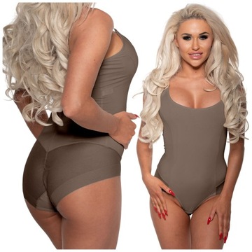 Body Wyszczuplające Damskie Modelujące Brzuch Talie Wygodne Push Up XL/2XL