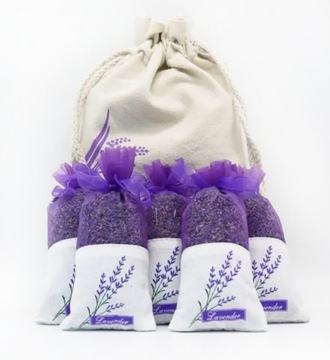 СУШЕНАЯ ЛАВАНДОВАЯ СУМОЧКА ДЛЯ УДАЛЕНИЯ МОЛИ ГАРДЕРОБ НАБОР ИЗ 5 ШТ.