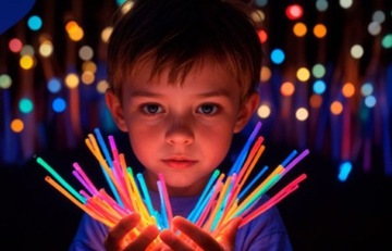 СВЕТЯЩИЕСЯ ФЛУОРЕСЦЕНТНЫЕ ХИМИЧЕСКИЕ БРАСЛЕТЫ 100 шт.