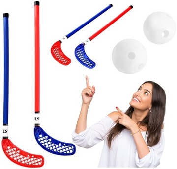 Набор для флорбола для садовых клюшек + мячи NILS в подарок