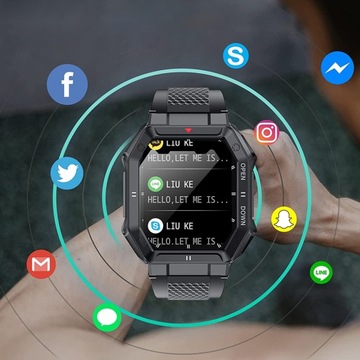 СМАРТ-ЧАСЫ ВОДОНЕПРОНИЦАЕМОЕ МЕНЮ BLUETOOTH