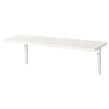 IKEA BURHULT/SIBBHULT Półka ścienna Biały 59x20 cm