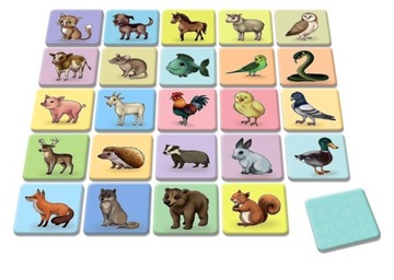 GRA PAMIĘCIOWA MEMORY MEMOS MEMO ZWIERZĄTKA DINO