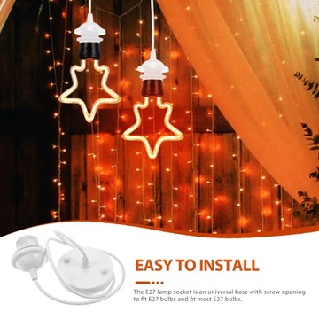 ПОДВЕСНОЙ ДЕРЖАТЕЛЬ ЛЮСТРЫ E27 ДЛЯ ЛАМПОЧКИ E27