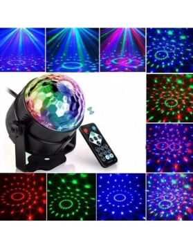 Диско-проектор, диско-шар, светодиодный пульт дистанционного управления RGB
