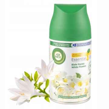 AIR WICK FRESHMATIC BIAŁE KWIATY ODŚWIEŻACZ WKŁAD 250ml