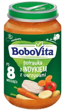 Bobovita POTRAWKA Z INDYKA Z WARZYWAMI 8m+ 190g
