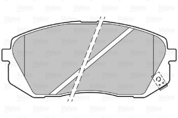 ПЕРЕДНИЕ ТОРМОЗНЫЕ КОЛОДКИ VALEO для HYUNDAI ix35