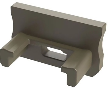 Боковая заглушка Inox Basic для наружных профилей типа А – без отверстия