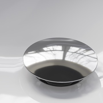 Полусифон, умывальник подвесной, белый, клик-клак, большой