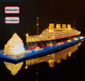 TITANIC KLOCKI NIEKOMPATYBILNE DLA DZIECKA*NOWOŚĆ*