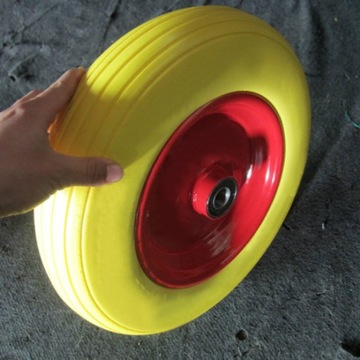 КОЛЕСО КОЛЕСО Barrow Barrow 400-8 ЦЕЛЫЙ БЕСКАМЕРНЫЙ С ОСЬЮ ПРОЧНАЯ ШИНА